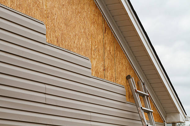 Professional Siding Contractor technician working in Mount Sterling, IL